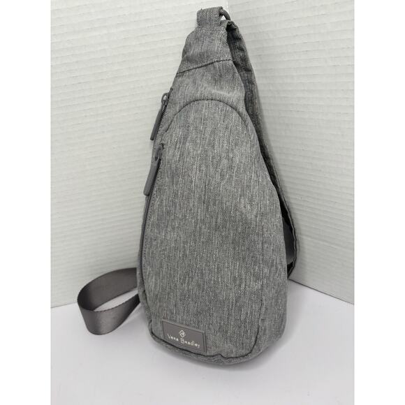 Vera Bradley Sling Gray Over Shoulder Bag Adjustable Strap -Front Pocket - Picture 4 of 8